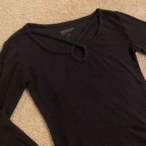 Black Criss Cross Top